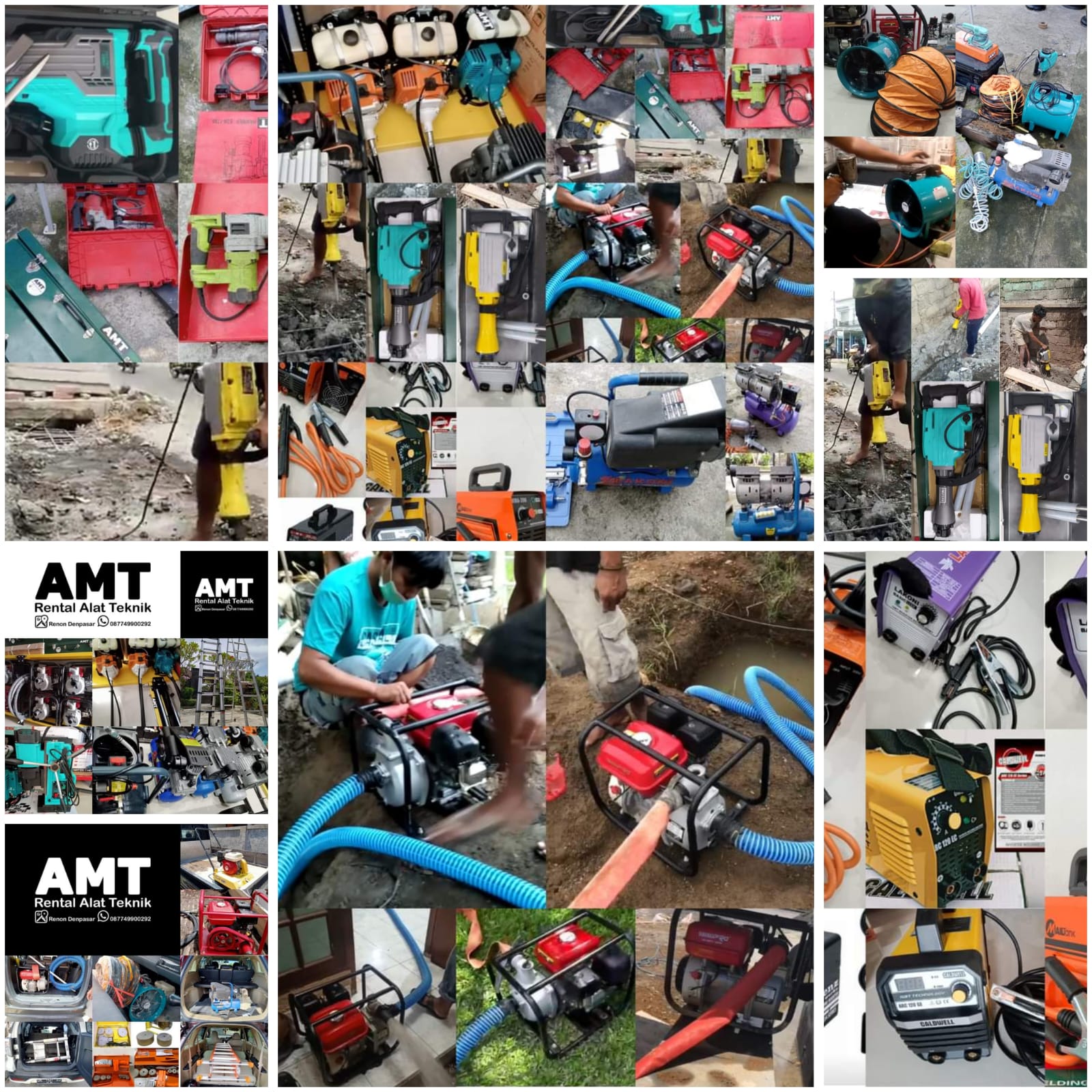 Koleksi alat teknik AMT Rental Bali